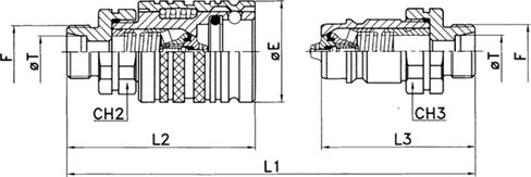 Cuple cu bile filet exterior