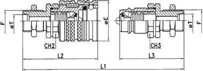 Cuple cu bile filet exterior lung