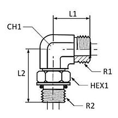 Adaptor BSP-ORS L FE orientabil 0/0