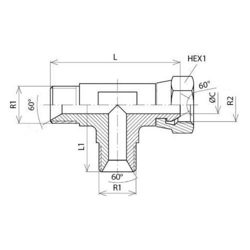 Adaptor BSP T olandeză lateral