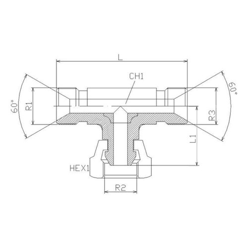 Adaptor BSP T olandeză mijloc