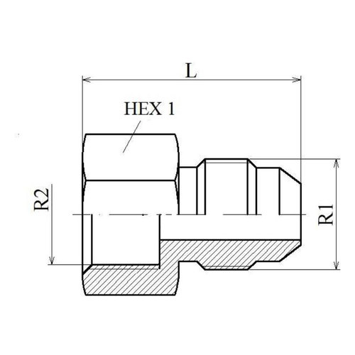 Adaptor BSP-UNF FI-FE 0/74