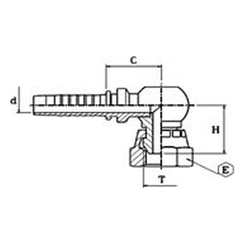 Armătură filet BSP 90 compact