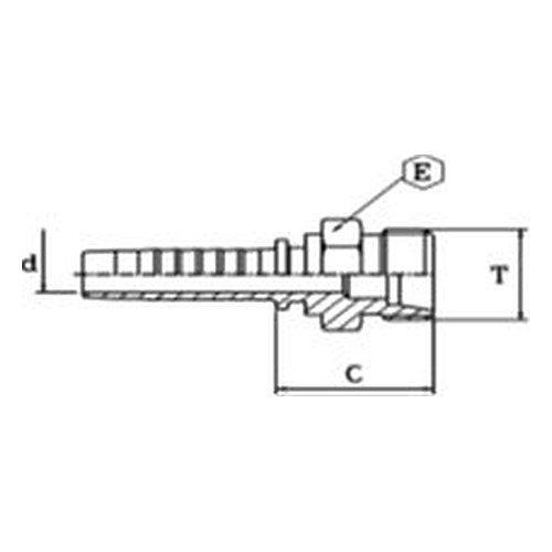 Armătură filet metric exterior serie grea