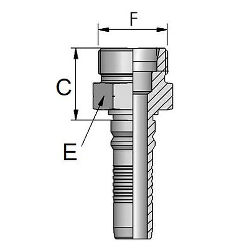 Armatura INTERLOCK filet metric exterior