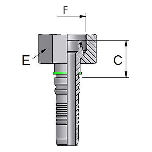 Armatura INTERLOCK filet metric