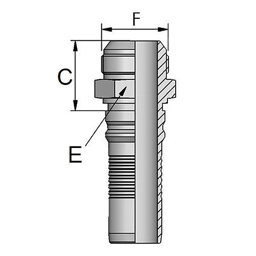 Armatura INTERLOCK filet UNF exterior