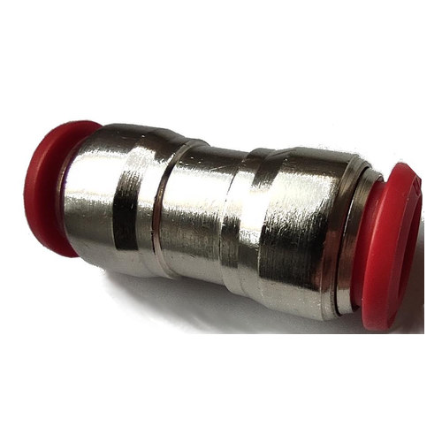 Mufă push-in dreaptă de înnădire, bronz nichelat 50040