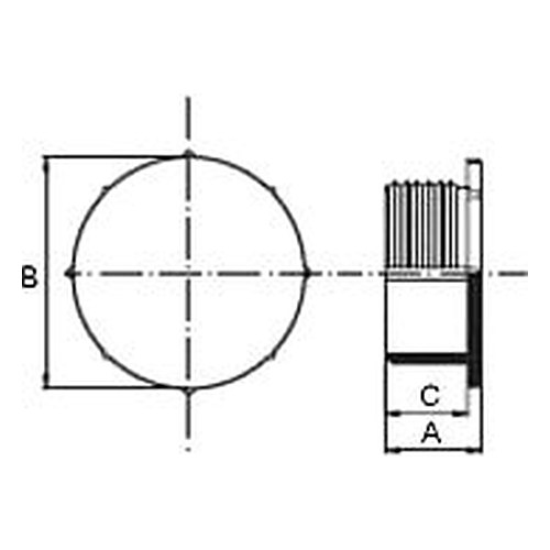 Dop plastic metric FE