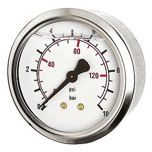 Manometru D63 1/4 axial inox cu glicerină