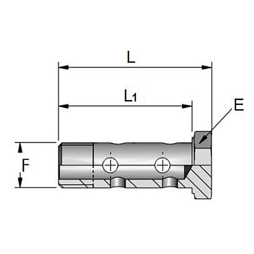 Surub trecere metric dublu
